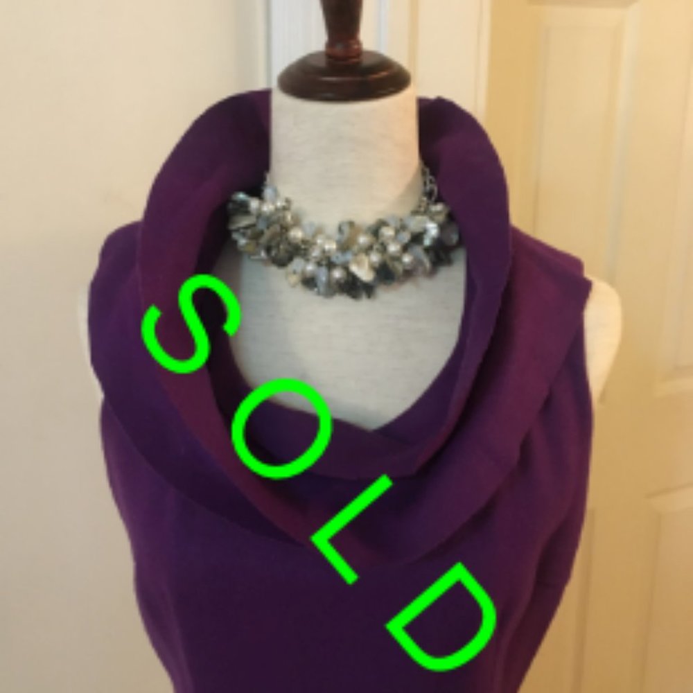 Roni Deep Purple Wool Dress
